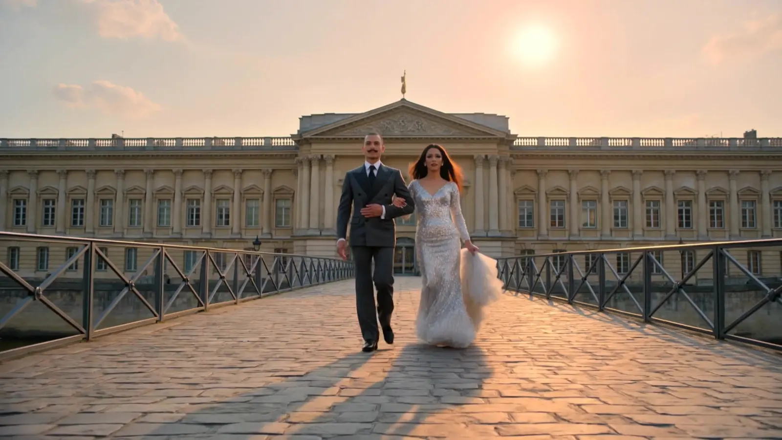 Couple photoshoot: golden hour in Paris